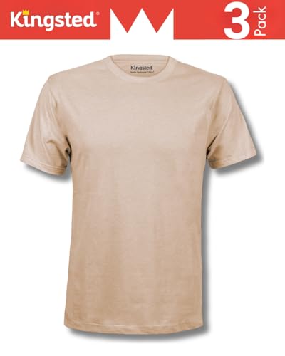 Image of Kingsted T-Shirts for Men Pack - Royally Comfortable - Super Soft Premium Fabric - Well-Crafted Classic Tee