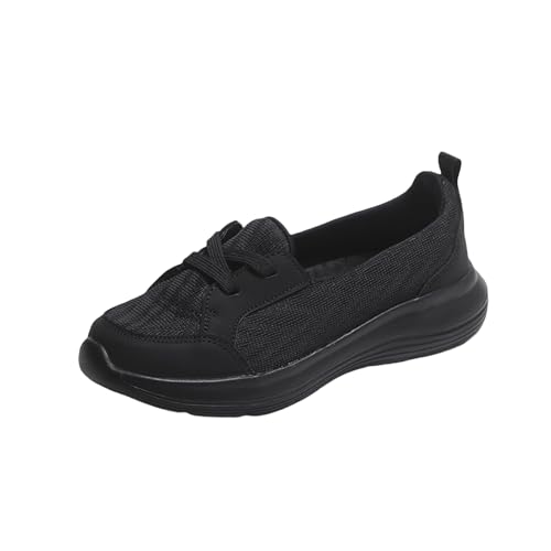 Women Casual Walking Shoes Orthopedic Arch Support Breathable Slip on Non-Slip Comfort Loafers Mesh Low Top Casual Soft Sole Sneakers Flats Wide Width Boat Shoes Support Work Loafer