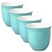 FORLIFE Japanese Teacup (Set of 4), 6.5 oz, Turquoise