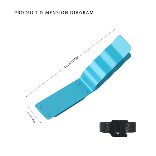 Cigar Clips & Stands For Magnetic Golf Cart, Golf Cart Cigar Holder Clip, Aluminum Alloy Strong Magnetic, Bright Blue Anti Loss, Equipped With Nylon Strap, 2 Pcs. - Image 5