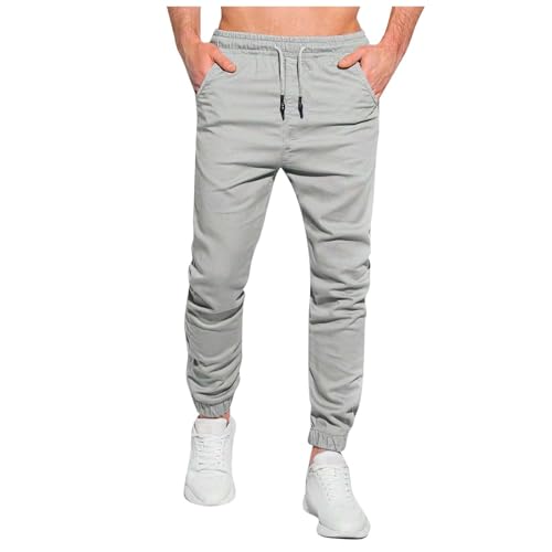 Pantalon treillis militaire homme blanc d'hiver avec coupe parachute streetwear