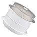 Generic 1 Set Microonde Steamer Cucina Cucina Food Steamer Basket Doppio Strato di Cottura Pentola a Microonde Pentole a Microonde Utensili a Vapore con Coperchio per Vegetariano Pesce