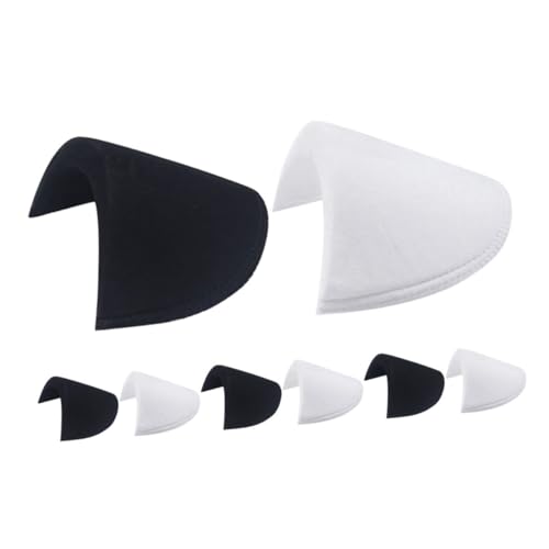 FRCOLOR 4 Pares Ropa de hombro esponjas almohadillas para mujeres potenciador de hombro transpirable cojines de hombros de esponja hombreras sin costuras hombrera de esponja ropa hombrera