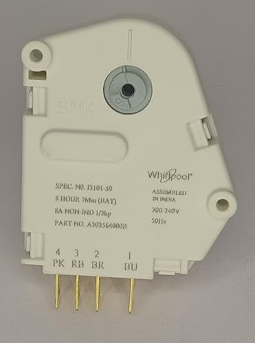 Image of Dual Line Parts Defrost Timer for Double Door /Frost Fee Refrigerator Whirlpool