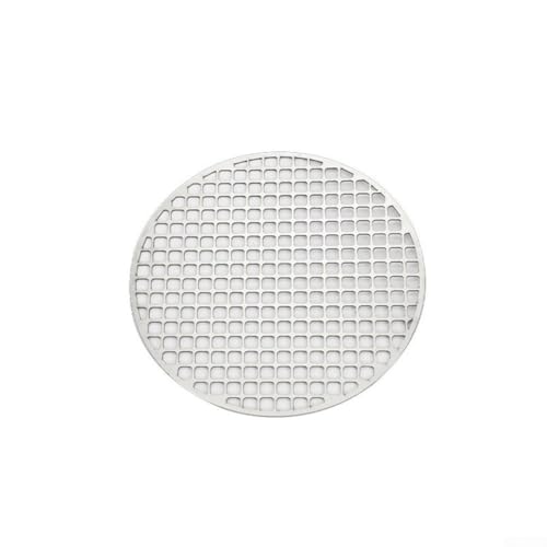 Yhenlovtt Tapis de cuisson rond en acier inoxydable pour barbecue 1830 cm Compatible avec barbecue extérieur Foyer idéal pour griller rôti (26 cm)