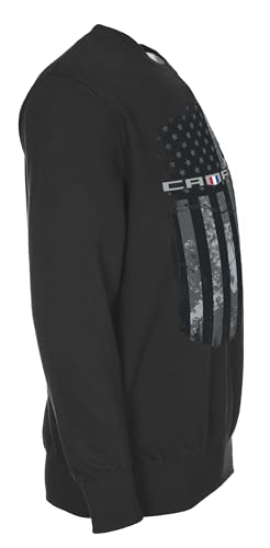 JH DESIGN GROUP Men’s Chevy Camaro Flag Pullover Crewneck Sweatshirt Sm-3X4