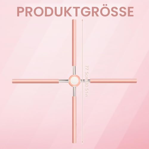 FARYODI Yoga Stange Haltungskorrektur, Abnehmbar Yoga Stick für Rücken Nacken, Gymnastikstab mit Edelstahlkern & Schaumstoff für Hause Ganzkörpertraining, Fitnessstudio, Stretch, Bodybuilding