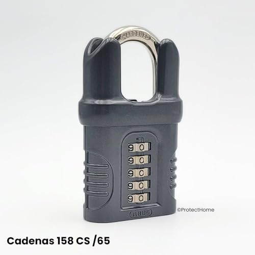 Abus Zahlenschloss ABU15865CS Kombinationsvorhängeschloss 65 mm