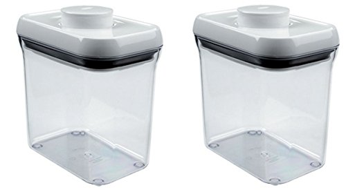 Oxo 1071400 1.5 Quart POP Rectangle Food Storage Container - Quantity 2, Clear, 1.5 Quart