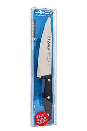 Arcos Chef Knife 6 Inch Stainless Steel. Cooking Knife To Cut And Peel Small Food. Ergonomic Polyoxymethylene Handle And 155Mm Blade. Series Universal. Color Black #TOP4