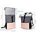 MoFut Rucksack Damen Groß Schulrucksack viele Fächer mit 15,6' Laptopfach, Unisex Rolltop Rucksack Wasserdicht, Lässiger Backpack Schule Freizeit Uni Arbeit Wandern.