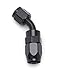 FULL FLOW SWIVEL HOSE END 45 DEG -6 AN ALL BLK FINISH