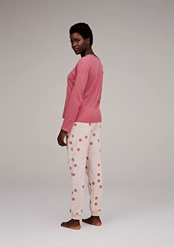 Pijama Longo Feminino Estampado - Rosa M