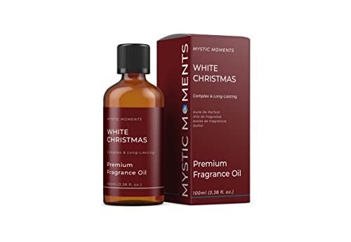 Mystic Moments | White Christmas Fragrance Oil - 100ml - Perfect for Soaps, Candles, Bath Bombs, Oil Burners, Diffusers and Skin & Hair Care Items