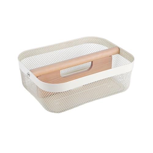 AJIODA Metal Mesh Steel Storage Basket, Garden Harvest Wire Organizer