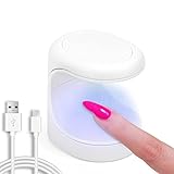 Yokilly Mini UV LED Nail Lamp, UV Light for Gel Nail Small Portable 16W Nail Dryer Professional USB...