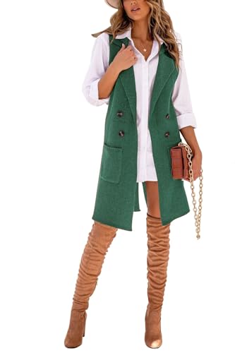 IDEALSANXUN Womens Long Sweater Vest Fall Winter Sleeveless Knit Cardigan Outerwear4