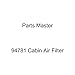 Parts Master 94781 Cabin Air Filter