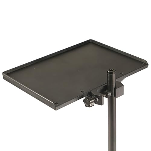 Microphone Stand Tray Clamp-On Mic Rack Tray Height Adjustable With O-Rings Clamp Mic Sound Card Holder For Recording Desktop Speaker Stand