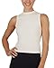 Yogalicious Womens Mock Neck Sleeveless Basic Tank Top Slim Fit Summer Shirts 1 Pack, 2 Pack, 3 Pack - Tourmaline/Gardenia 2 Pack - XL