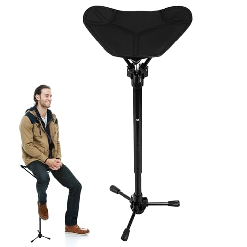 Toddmomy Portable Folding Camping Stool, Lightweight 3-Legged Chair Perfect for Outdoor Activities Like Fishing, Hiking, and Gardening, Compact Design for Easy Carrying