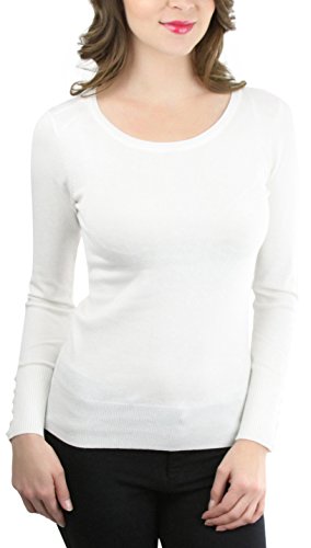 Image of ToBeInStyle Women's Classic Long Sleeve V-Neck Pullover Sweater