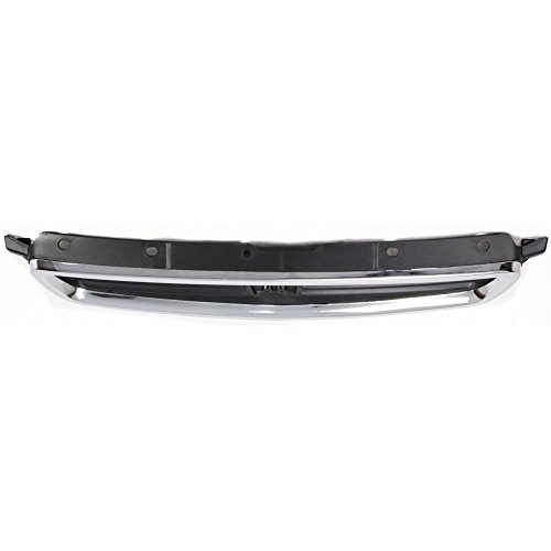 Evan-Fischer Grille Assembly Compatible With 1996-1998 Honda Civic Chrome Shell/Painted Black Insert Sedan #TOP5