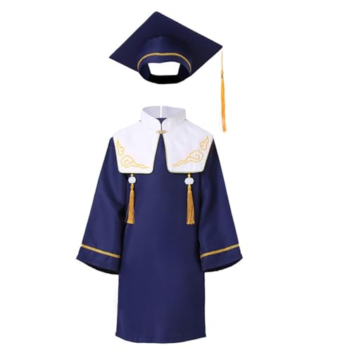 Image of Kindergarten 2025 Graduation Cap and Gown Tassel Sets with Charm 2PCS Graduations Stoles for Kids Grad Party Clothes