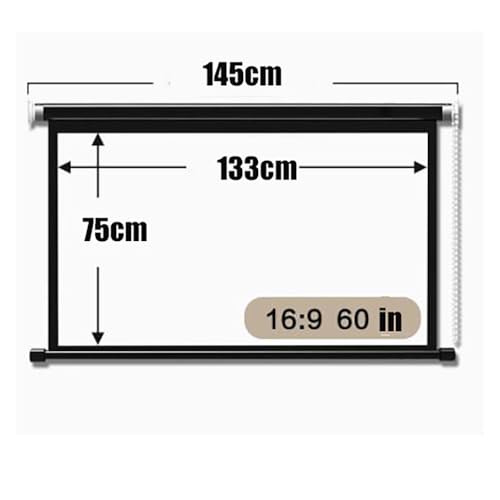 Pantalla de proyección manual de 60 pulgadas 16:9 miniatura 7