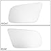 Auto Dynasty Driver/Left Side Door Rear View Mirror Glass Lens Replacement Compatible with 1987-1993 Ford Mustang