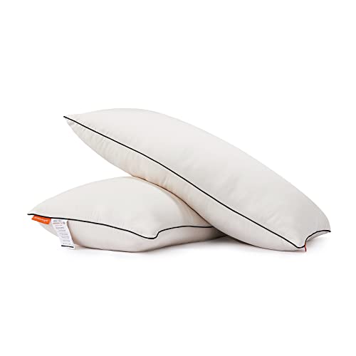 Sweetnight Almohada de Fibra de Bambú, 40x80cm, 2 Piezas Almohadas de Fibra, Suave, Transpirable y Soportivo, para Todas Posiciones de Dormir