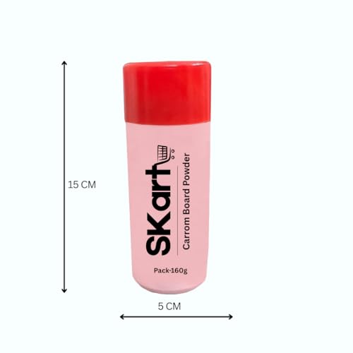 Image of Skart Carrom Board Powder 160g Each Combo Pack of 2 - Smooth & Extra Smooth Carrom Powder for Fast Play, Anti-Friction Powder for Carrom Board, Ideal for Practice, Home & Club Use, Easy Glide.