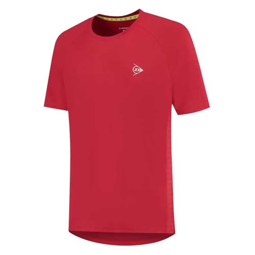 Maillot de Tennis Dunlop Club Coupe Homme Premium Jester Red Col Rond