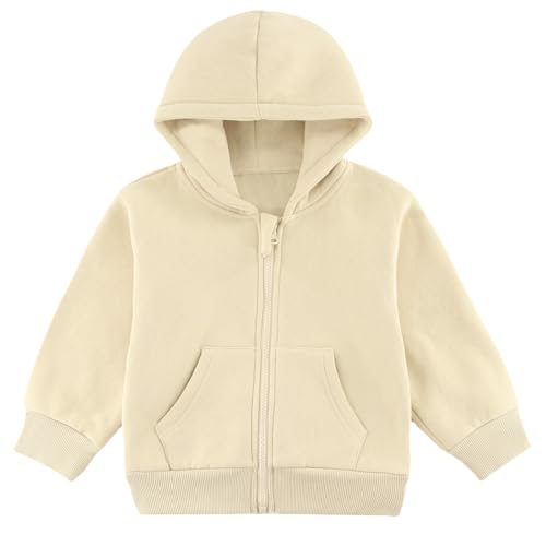 Toddler Casual Sweatshirt Zip up Hooded Sports Jacket with Pocket Boys Girls Athletic Hoodie 12M-10 Years