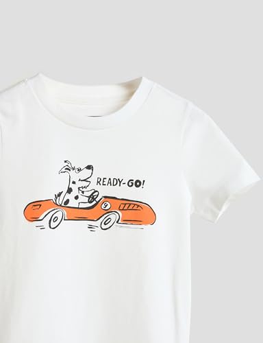 Image of Amazon Brand - Symbol Boys 100% Cotton Graphic Printed Half Sleeves T-Shirt | Age 2-6 Years