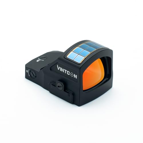 Image of Canis-X Solar Red Dot Sight for Pistols, Multi-Reticle Reflex Optic, RMR Footprint, Shake Awake, Solar & Battery Powered, IPX7 Waterproof, for Optics-Ready Platforms,Red /Green Reticle Options