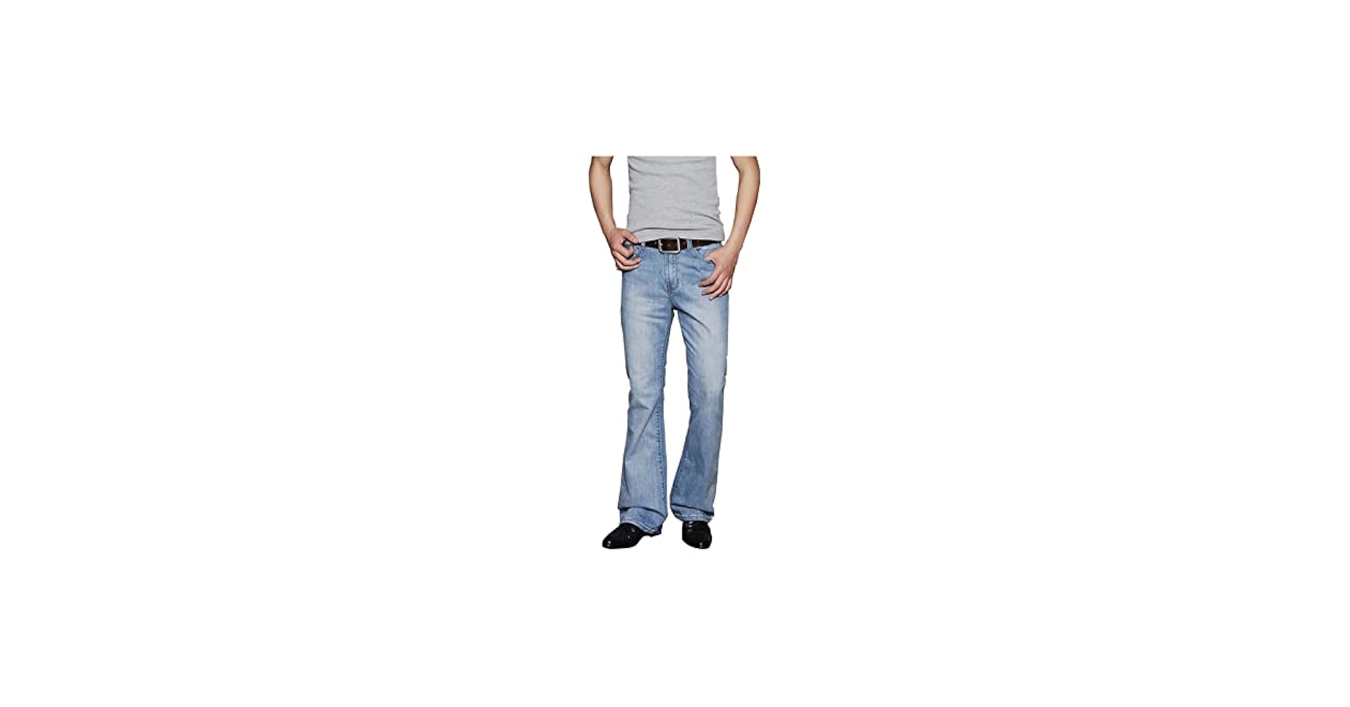 B side denim ライトブルーデニム ブーツカット ブーツカット Jeans - 1969 D-Ebbey | ダークブルー