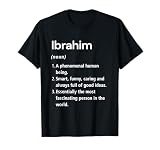 Ibrahim Name Definition Dictionary T-Shirt