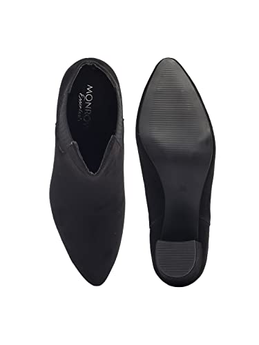 Image of MONROW Monica PU Leather Block Heel Boot for Women