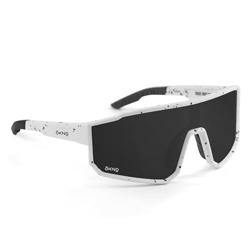 Image of OKNO Eyewearlabs Sunglasses For Men & Women | Polarized Sports Over-Sized Unilens Wrap-Around Branded Stylish Spectacles | 100% UV Protection Shades | Cricket Sports Cycling Driving Trekking & More