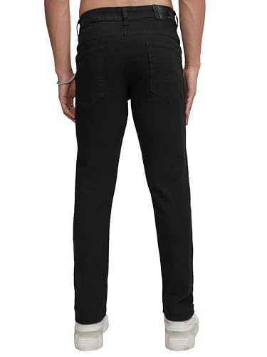 Image of Highlander Mens Tapered Fit Denim Jeans for Man| Regular Length|Mid-Rise|Stretchable Fabric for Comfort fit| Jeans for Man | Men Jeans
