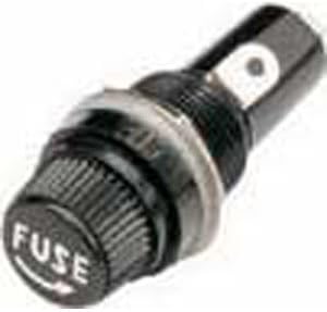 NTE Electronics 74-FH5-B Panel Mount Fuse Holder for 5 mm x 20 mm Fuse, 10 Amp, 250V (Pack of 2)