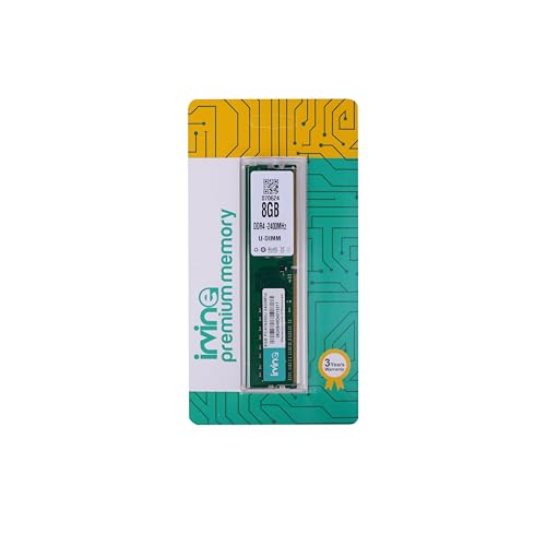 Image of IRVINE 8GB DDR4 2400MHz Desktop RAM for PC | 288-Pin UDIMM | Unbuffered | 1.2V | CL11 | PC4-21300s | High-Performance Memory for Standard & Gaming PCs | 3-Year Warranty