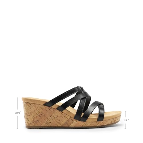 Image of DREAM PAIRS Women Platform Dressy Strappy Wedge Sandals