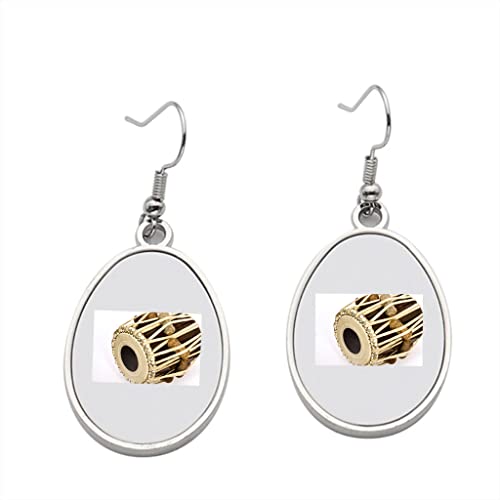 Tabla Earring, Dangle Earrings for Tabla, Valentine Birthday Party Gift