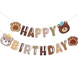 Thème adapté aux enfants : parfait pour les anniversaires d'enfants sur le thème des ours, les fêtes d'animaux de la forêt ou comme décoration mignonne pour toute occasion de fête d'enfants