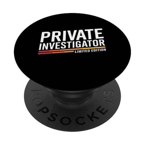 Private Investigator, édition limitée, retraite, femmes, hommes PopSockets PopGrip Adhésif