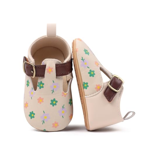 Newborn Baby Girls Infant Soft Rubber Sole Anti-Slip Shoes Moccasins Baptism Christening Crib Shoes Flats3
