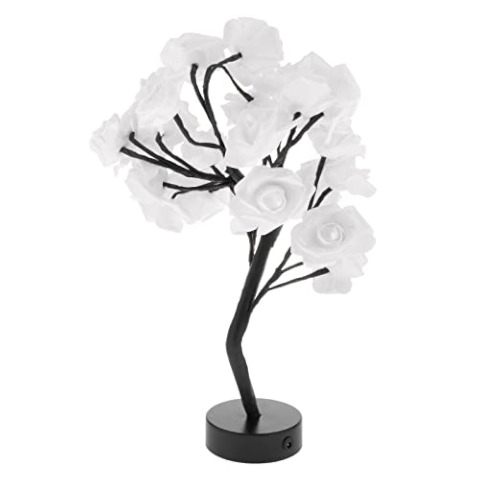 USB 24 LED Rose Tree Light, White