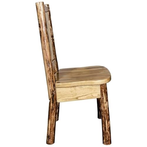 Montana-Wooodworks-Glacier-Country-Collection-Side-Dining-Chair-with-Laser-Engraved-Moose-Design Montana Wooodworks Glacier Country Collection Side Dining Chair with Laser Engraved Moose Design